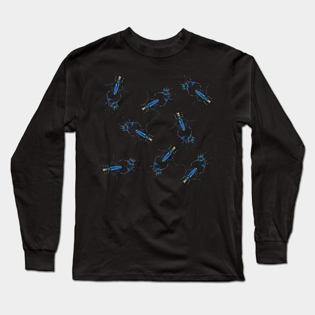 Blue beetles Long Sleeve T-Shirt by Fantasy World of Jako Rila